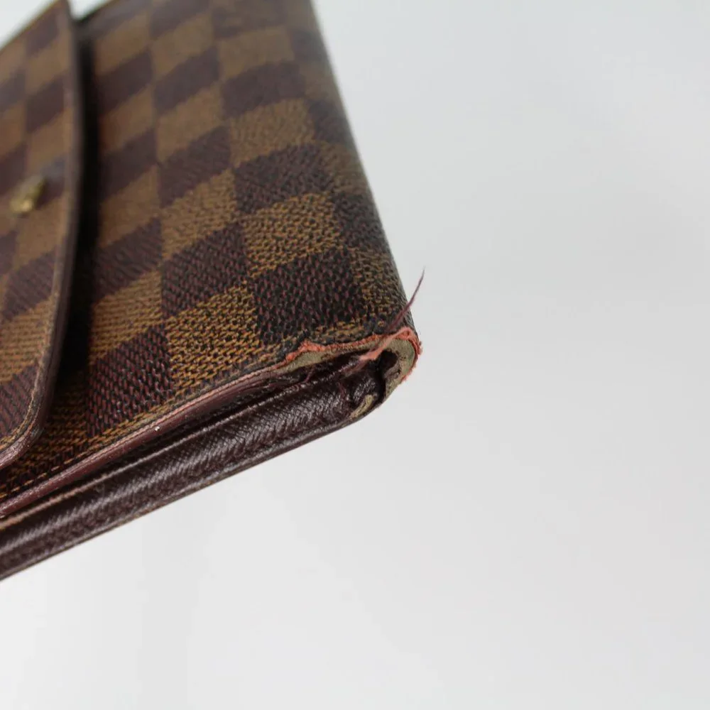 Louis Vuitton Brown Checkered Canvas Wallet